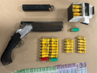 Items, including a sawn off shotgun, seized during a search warrant in Weymouth