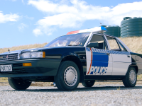 Mitsubishi Motors Refurbished 1988 Mitsubishi V3000 Patrol Car, shown here in January 2024, close to being finished.